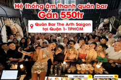 Lắp đặt hệ thống âm thanh cho quán Bar The Arth Saigon tại Quận 1- TPHCM (RCF X-Max 10, VM 820A, BPR-8500, VIP 6000...)