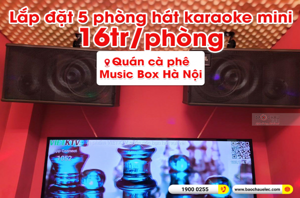Lắp đặt hệ thống phòng hát karaoke mini trị giá gần 90 triệu cho anh Long tại Hà Nội (JBL MK08, BKSound DKA 5500) 
