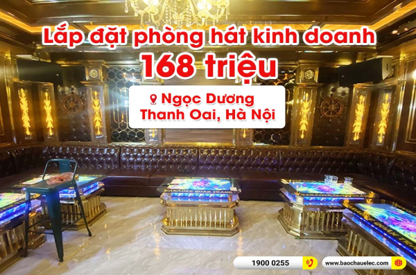 Lắp đặt  phòng hát quán karaoke kinh doanh Ngọc Dương Thanh Oai, Hà Nội  (Alto AT2000 II, BIK VM620A, JBL KX180A,…)