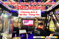 Lắp đặt hệ thống 6 phòng hát quán karaoke Khang Anh ở Bà Rịa - Vũng Tàu (CSS 1212SE, CSS 1210SE, VM 840A, VM 620A, KSP 100, SX-Sub18+, VM200)