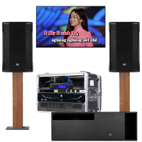 Dàn karaoke gia đình cao cấp RCF 06 (RCF C MAX 4110, RCF S8015LP, RCF IPS 2700, RCF IPS 2.5K, JBL KX180A, JBL VM300)