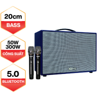 Loa Karaoke mini xách tay ACNOS CS200SON (Bass 20cm, 50W, Kèm 2 Micro)