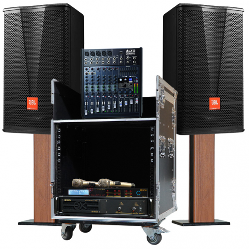 Dàn âm thanh hội trường JBL-01 (JBL CV1570, BIK VM 1020A, Alto Live 802 , BIK BJ U550)
