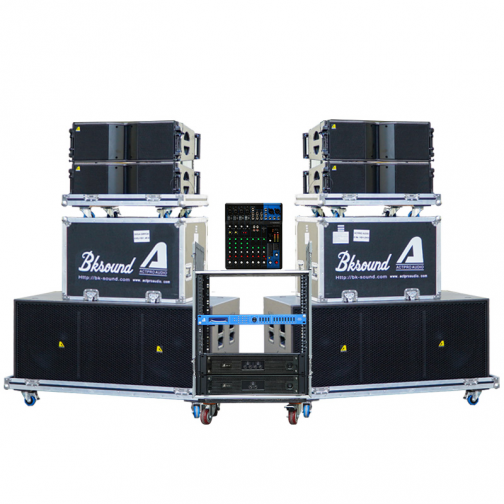 Dàn âm thanh Line Array Passive Actpro 10 (4 full Array bass đôi 20 KR208F + 2 sub hơi Bass đôi 50 + 2 đẩy + Cros + Mixe