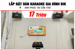 Lắp đặt dàn karaoke BIK 17tr cho anh Phúc tại Cần Thơ (BIK BJ-S668, VM420A, DSP-9000 Plus, BCE U900 Plus Ver 2) 