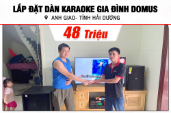 Lắp bịa đặt dàn karaoke Domus 48tr cho tới anh Giao bên trên Thành Phố Hải Dương (Domus DP6120 Max, VM830A, BPR-5600, RXW 18C, BJ-U600) 