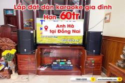 Lắp đặt dàn karaoke trị giá hơn 60 triệu cho anh Hà tại Đồng Nai (JBL PRX 412M, Crown T5, KX180A, BCE UGX12) 