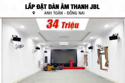 Lắp đặt hệ thống loa JBL CV1852T 34tr cho anh Toản ở Đồng Nai 