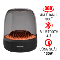 Loa Harman Kardon Aura Studio 4 (130W, Âm thanh 360 độ, Đèn Led)