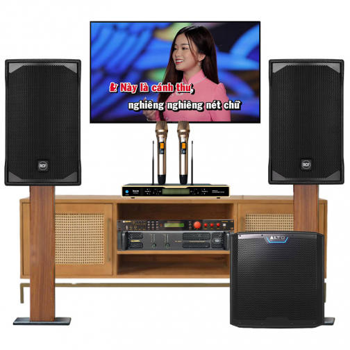 Dàn karaoke gia đình cao cấp RCF 01 (RCF E MAX 3110 MKII, BIK CA-J602, BPR 5600, Alto TS12S, BCE UGX12 Gold)