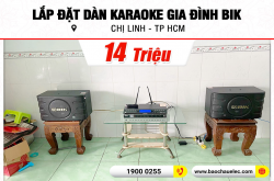 Lắp đặt dàn karaoke BIK 14tr cho chị Linh ở TPHCM (BIK BJ S668, VM420A, BKSound DP3600 New, BCE U900 Plus X)