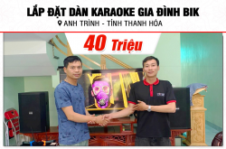 Lắp đặt dàn karaoke BIK 40tr cho anh Trình tại Thanh Hóa (BIK BSP 412II, VM820A, KP500, BJ-W25AV, U900 Plus Ver 2)