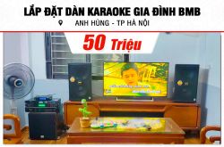 Lắp đặt điều dàn karaoke BMB 50tr mang lại anh Hùng bên trên Hà Nội Thủ Đô (BMB 1210SE, CA-J602, BPR-5600, SW512C, VM200, AAP P8)