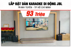 Lắp bịa dàn karaoke địa hình JBL 93tr mang đến anh Tuyên bên trên Thành Phố Hồ Chí Minh (JBL PRX One, JBL KX180A, BCE VIP6000) 