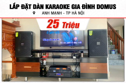 Lắp đặt dàn karaoke Domus 25tr cho anh Mạnh tại Hà Nội (Domus DP6120 Max, BPA-6200, DSP-9000 Plus, U900 Plus Ver 2)