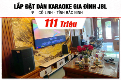 Lắp đặt dàn karaoke JBL 111tr cho cô Linh tại Bắc Ninh (JBL 415M, VM1020A, AAP TD8004, KX180A, PRX 418S, VM300,…) 