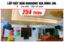 Lắp đặt dàn karaoke JBL 254tr cho chị Hân tại Hà Nam (JBL KP4012 G2, Crown T10, Crown Xli2500, KX180A, BLS218+, VM300,…)