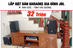 Lắp đặt dàn karaoke JBL 32tr cho anh Đức tại Hải Dương (JBL MTS10, BKSound DP3600 New, SW512B, U900 Plus X)