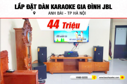 Lắp bịa đặt dàn karaoke JBL 44tr mang lại anh Bài tại TP. hà Nội (JBL XS10, VM 620A, BKSound KP500, BJ-W25AV, BCE U900 Plus X)
