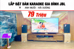 Lắp bịa đặt dàn karaoke JBL 79tr mang lại anh Mười ở Thành Phố Hải Dương (JBL MTS12, Denon DA-2600, KX180A, A120P, VM200...)