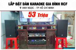 Lắp đặt dàn karaoke RCF 53tr cho anh Ngọc tại TPHCM (RCF X-MAX 10, CA-J802, KX180A, TX212S, AAP P8) 