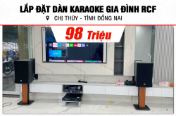 Lắp đặt dàn karaoke RCF 98tr cho chị Thúy tại Đồng Nai (RCF CMAX 4112, DA-2600, KX180A, Pasion 12SP, VM300,…)