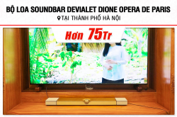 Lắp đặt Loa Soundbar Devialet Dione Opera De Paris hơn 75tr cho khách hàng tại Hà Nội