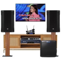 Dàn karaoke gia đình cao cấp RCF 12 (RCF CMAX 4110, Crown T5, JBL KX180A, Alto TS12S, JBL VM200)