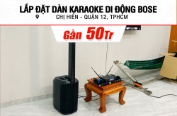 Lắp đặt dàn karaoke di động Bose gần 50tr cho chị Hiền ở TPHCM (Bose L1 Pro8, JBL KX180A, JBL VM300)