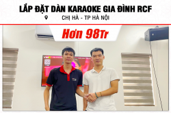 Lắp đặt dàn karaoke RCF hơn 98tr cho chị Hà tại Hà Nội (RCF CMAX 4110, Crown T5, KX180A, A120P, JBL VM300,…) 