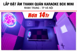 Lắp đặt hệ thống 14 phòng karaoke box mini cho quán Zspace tại Hà Nội (Denon DP-C10, BKSound DKA 5500) 