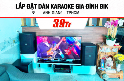 Lắp đặt điều dàn karaoke BIK 39tr mang đến anh Giang ở Thành Phố Hồ Chí Minh (BIK BSP 412II, CA-J602, BPR-5600, BJ-U500, SW612)