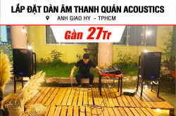 Lắp đặt dàn âm thanh quán acoustics gần 27tr cho anh Giao Hy ở TPHCM (Alto TX315, Yamaha MG12XU, BIK Pro 8X)