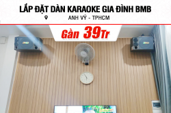 Lắp đặt điều dàn karaoke BMB sát 39tr mang đến anh Vỹ ở Thành Phố Hồ Chí Minh (BMB CSD 880SE, BPA-4200, BPR-5600, BKSound SW512, BJ-U500)