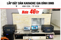 Lắp đặt dàn karaoke BMB hơn 45tr cho anh Của ở TPHCM (BMB CSD 2000SE, BKSound DKA 8500, Alto TS12S)