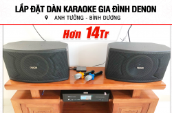 Lắp đặt dàn karaoke Denon hơn 14tr cho anh Tưởng ở Bình Dương (Denon DP-C10, BKSound DKA 5500)