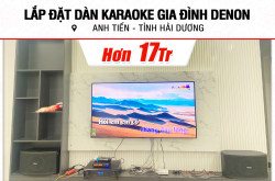 Lắp bịa dàn karaoke Denon rộng lớn 17tr mang lại anh Tiến ở Thành Phố Hải Dương (Denon DP-C10, BIK BJ-A88, BIK BJ-U100)