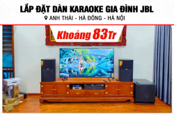 Lắp đặt dàn karaoke JBL 83tr cho anh Thái tại Hà Nội (JBL XS12, Xli2500, KX180A, Klipsch SPL150, VM200,…) 