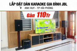 Lắp bịa dàn karaoke JBL sát 110tr mang đến anh Huy ở TP Hải Phòng (JBL KP4012 G2, Pasion 12, VM 840A, KX180A...)