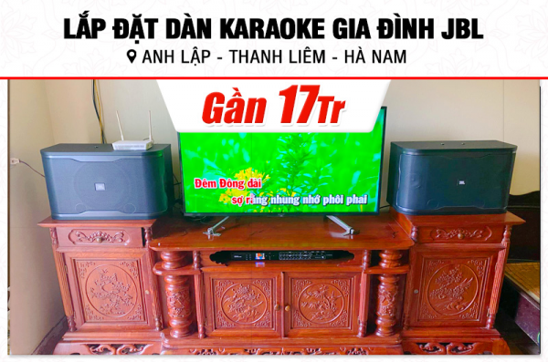 Lắp đặt dàn karaoke JBL gần 17tr cho anh Lập tại Hà Nam (JBL RM210, BKSound DSP-9000 Plus, BIK BJ-U100)