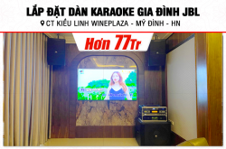 Lắp đặt dàn karaoke JBL gần 78tr cho Công ty Kiều Linh Wineplaza tại Hà Nội (JBL KP4012 G2, K1000II, KP6018S, VM300,…) 