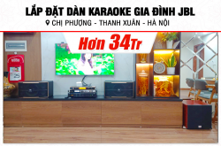 Lắp đặt dàn karaoke JBL hơn 34tr cho chị Phượng tại Hà Nội (JBL Pasion 10, CA-J602, X6 Luxury, SW512C, UGX12 Gold) 