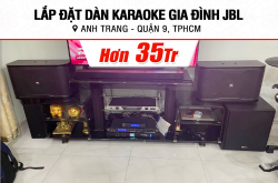 Lắp đặt dàn karaoke JBL hơn 35tr cho anh Trang ở TPHCM (JBL RM210, JBL VX8, BJ-W25AV, VM200, BKSound M8)