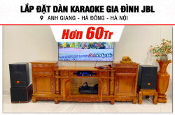 Lắp bịa đặt dàn karaoke JBL rộng lớn 60tr mang đến anh Giang bên trên TP Hà Nội (JBL CV1270, BIK CA-J802, KX180A, JBL A120P, JBL VM200) 