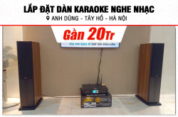 Lắp đặt dàn karaoke, nghe nhạc gần 20tr cho anh Dũng tại Hà Nội (Paramax D88 Limited, BKSound DKA 6500) 