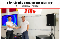Lắp đặt dàn karaoke RCF 210tr cho anh Nam ở TPHCM (RCF C MAX 4112, IPS 2.5K, VX8, 705AS II...)