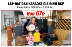 Lắp bịa dàn karaoke RCF rộng lớn 67tr mang đến anh hướng dẫn bên trên Đồng Nai (RCF EMAX 3112 MK2, VM840A, BPR-5600, W66 Plus, BJ-U600) 