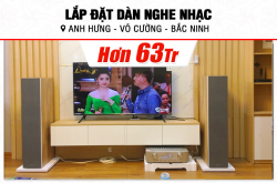 Lắp đặt dàn nghe nhạc hơn 63tr cho anh Hưng tại Bắc Ninh (B&W 603 S2 Anniversary Edition, Marantz PM8006)