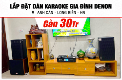 Lắp bịa dàn karaoke Denon ngay gần 30tr mang đến anh Căn bên trên thủ đô hà nội (Denon DP-R310, BKSound DKA 6500, SW512C) 