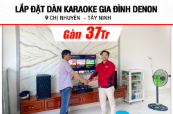 Lắp bịa đặt dàn karaoke Denon ngay sát 37tr mang đến chị Nhuyên ở Tây Ninh (Denon DP-R310, CA-J602, JBL KX180A, JBL VM200)